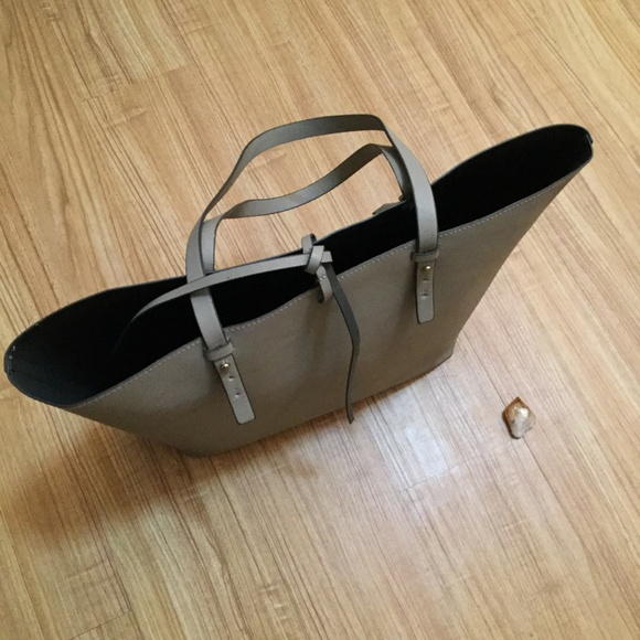Taupe Tote Bag - Picture 2 of 3